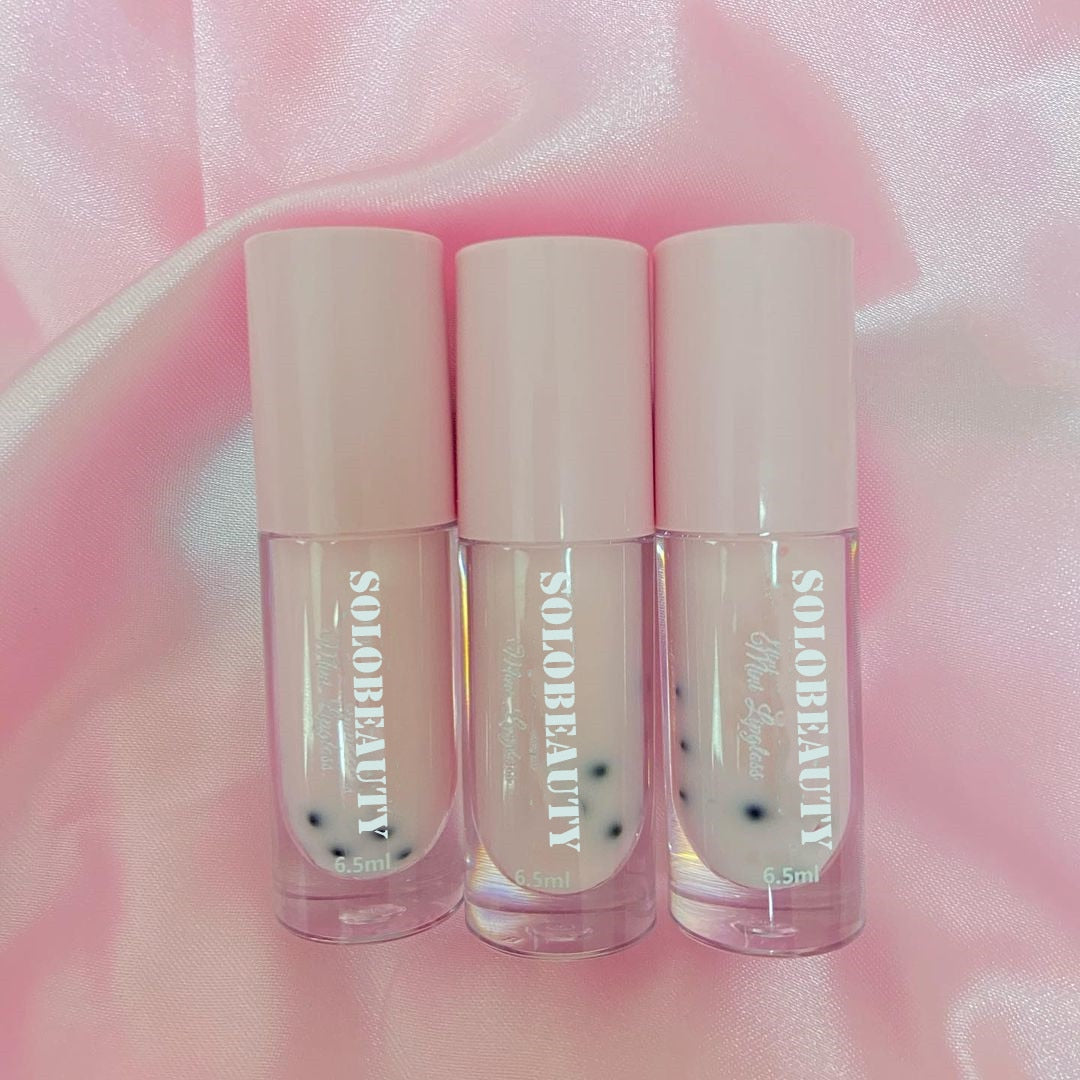Boba Milk Tea Lip Gloss 4pc