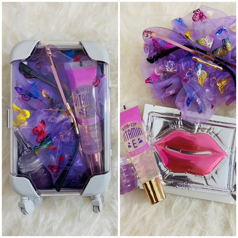 Custom Glitter Vegan Lip Gloss Set