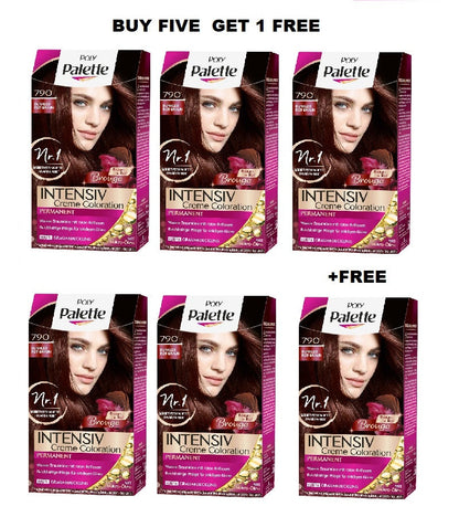 Schwazkopf POLY PALETTE Intensive Creme Hair Coloration - 24 Varieties - Buy 5 +FREE Pack