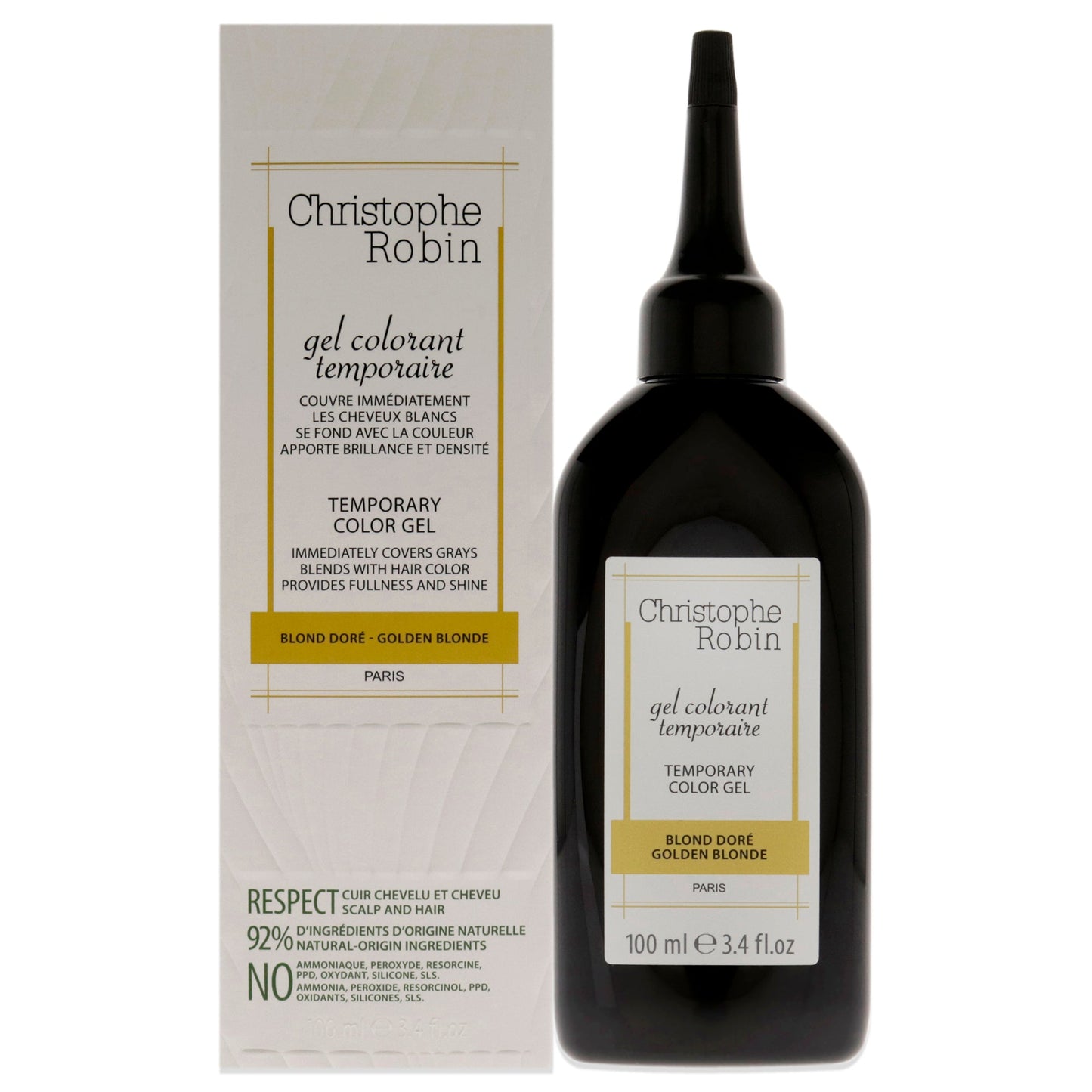 Temporary Color Gel - Golden Blonde by Christophe Robin for Unisex - 3.4 oz Hair Color
