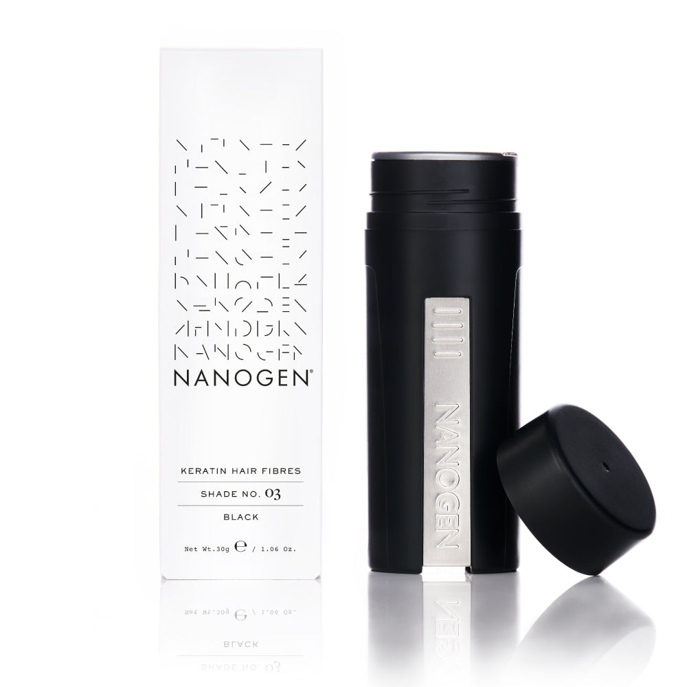 Nanogen Keratin Hair Fibres - 30g (Colour options) Hair Loss Treatments Nanogen Black
