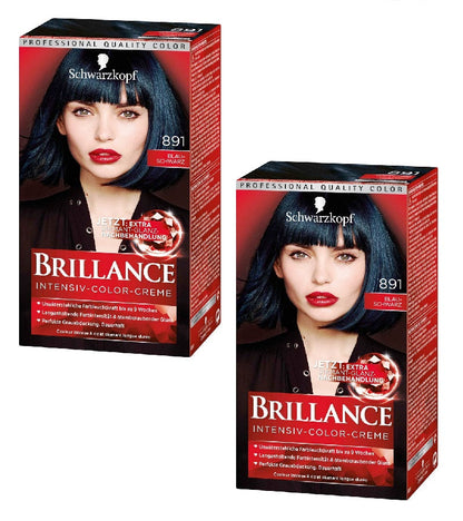 2xPack Schwarzkopf BRILLANCE Intensive Color Cream - 22 Varieties