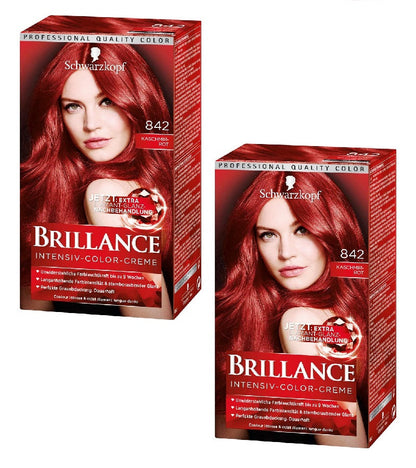 2xPack Schwarzkopf BRILLANCE Intensive Color Cream - 22 Varieties