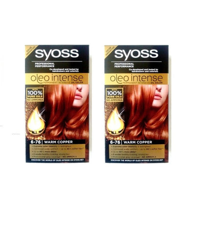 2xPacks Syoss Oleo Professional Performance Intense Oil Hair Coloration - 24 Varieties