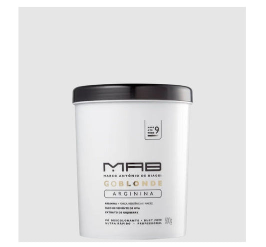 Go Blond Arginine Discoloration Bleaching Powder Strenght Softness 500g - MAB