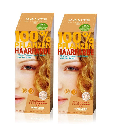 2xPack Sante Plants Powder Hair Color -  Seven Shades - 200 g