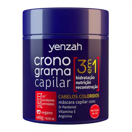 Hydration Reconstruction Nutrition Schedule 3 in 1 Colored Hair 480g - Yenzah